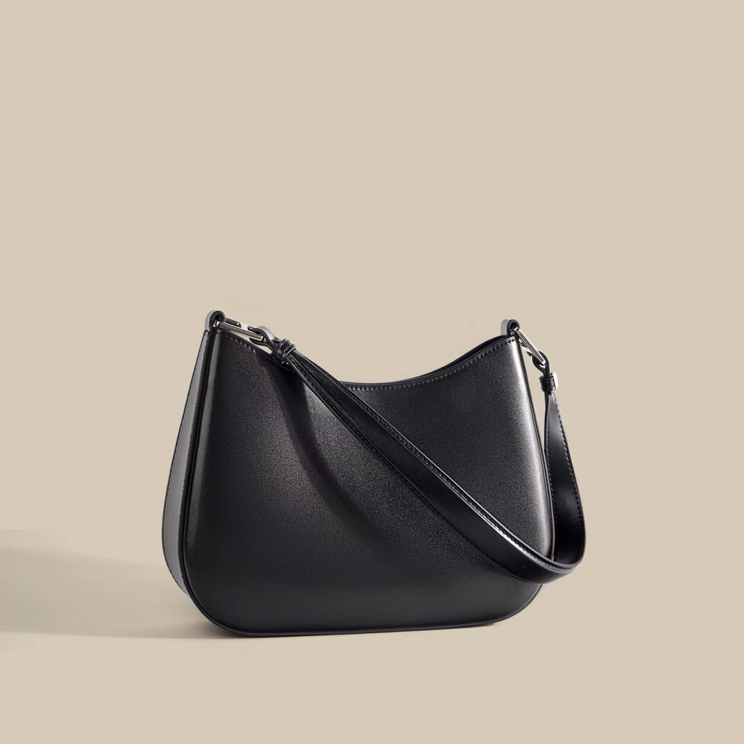 Handbag For Women Designer Luxury Genuine Leather Half Moon Bags Retro Hobo Bag Vintage Lady Shoulder 1 